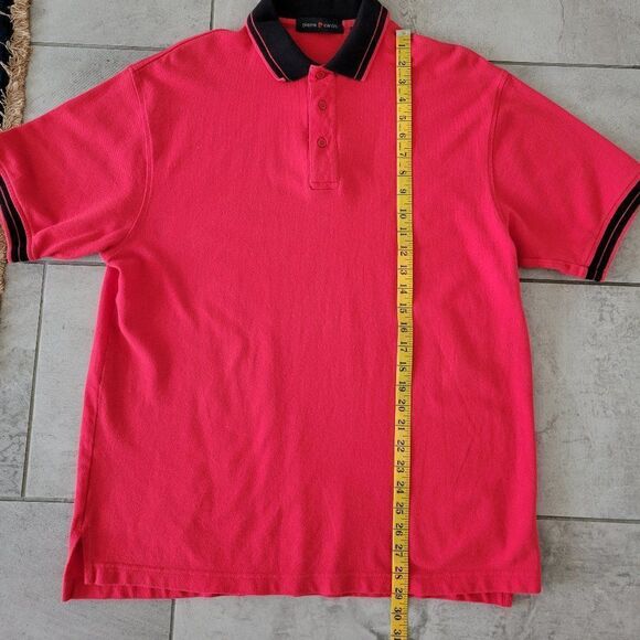 Pierre Cardin red and black polo size L - Picture 5 of 7